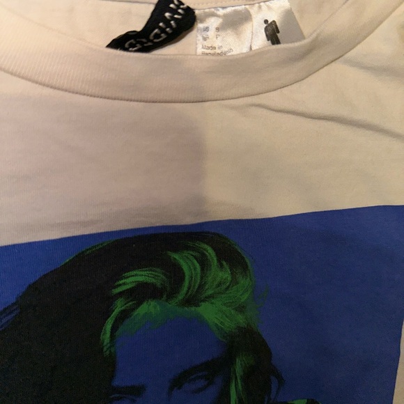 Billie Eilish H&M Divided t-shirt beige men’s small - Picture 4 of 4